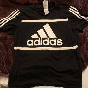 Black adidas size large t shirt
